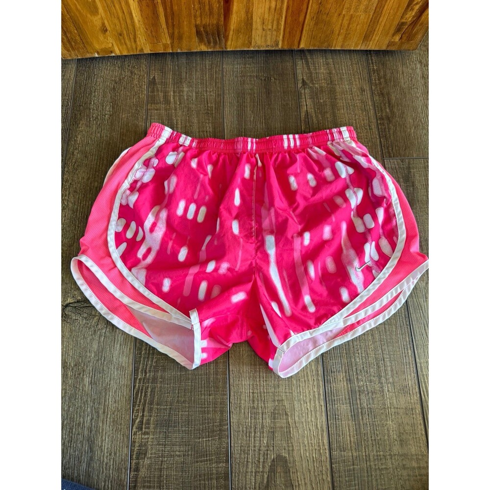 Women’s Nike Dri-Fit Tempo Running Shorts Sz. Small Pink & White
